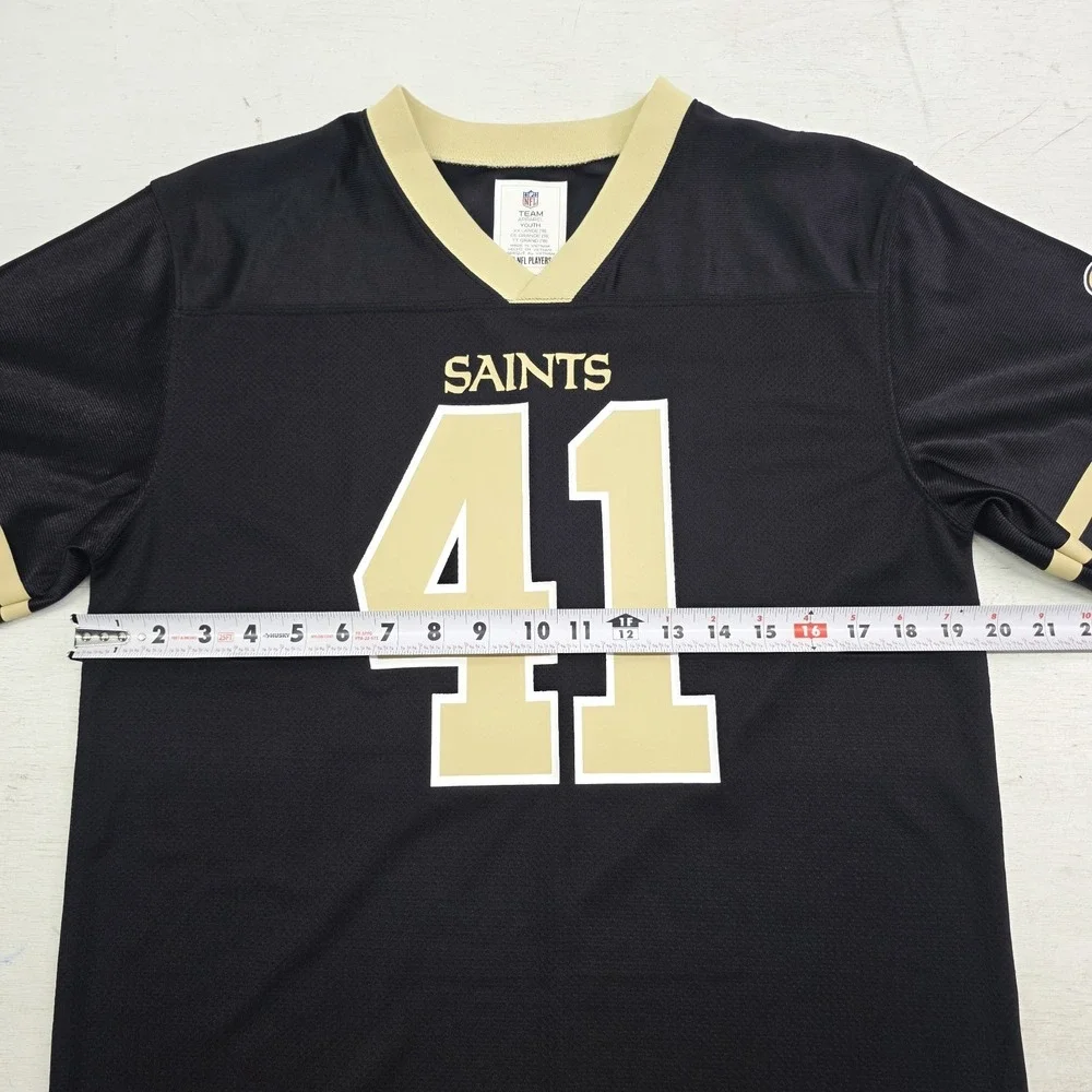 New Orleans Saints Alvin Kamara NFL Team Apparel Jersey Black Youth‎ Boys 2XL 18